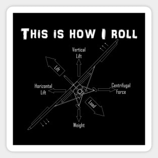 This is How I Roll Turbine STOL Tailwheel Magnet